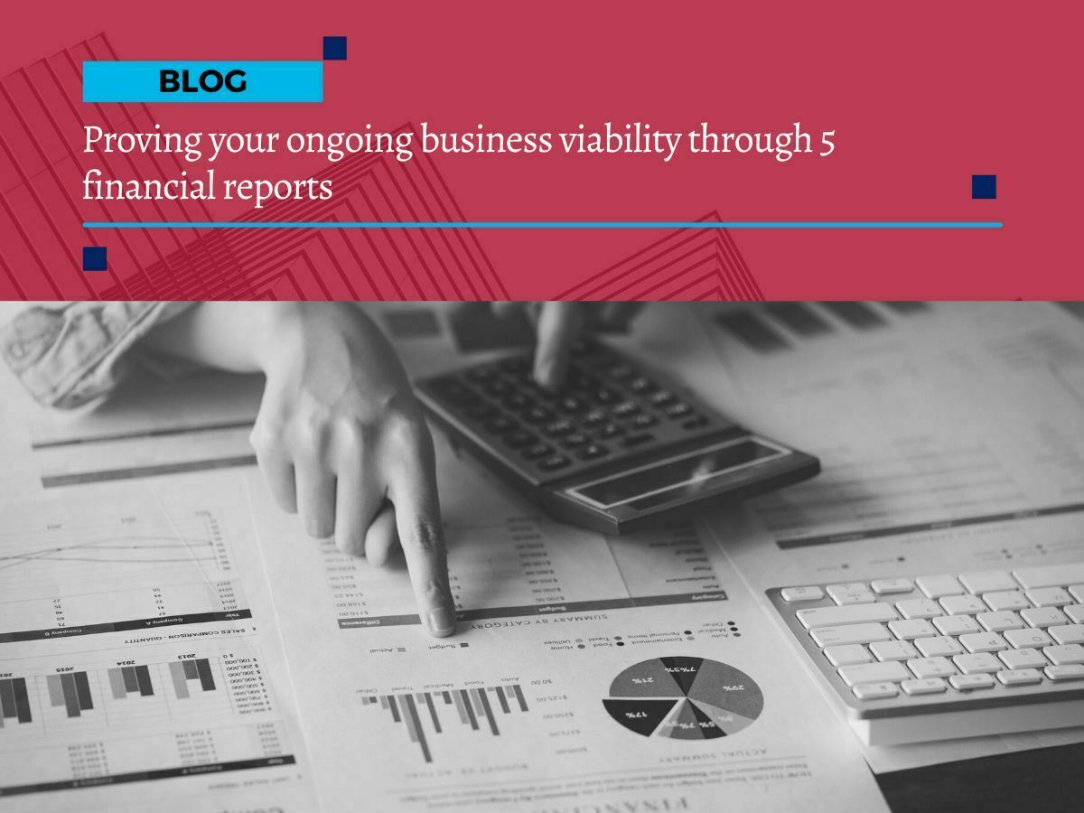 Business viability 1 Proving your ongoing business viability through 5 financial reports
