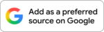 Add this website as a preferred source on Google.